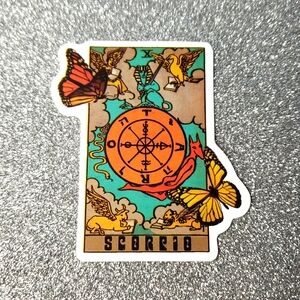 10/$10 TAROT CARD waterproof Sticker ZODIAC